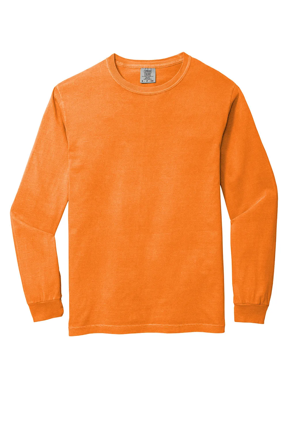 Comfort Colors Mens Long Sleeve Crewneck T-Shirt - Burnt Orange