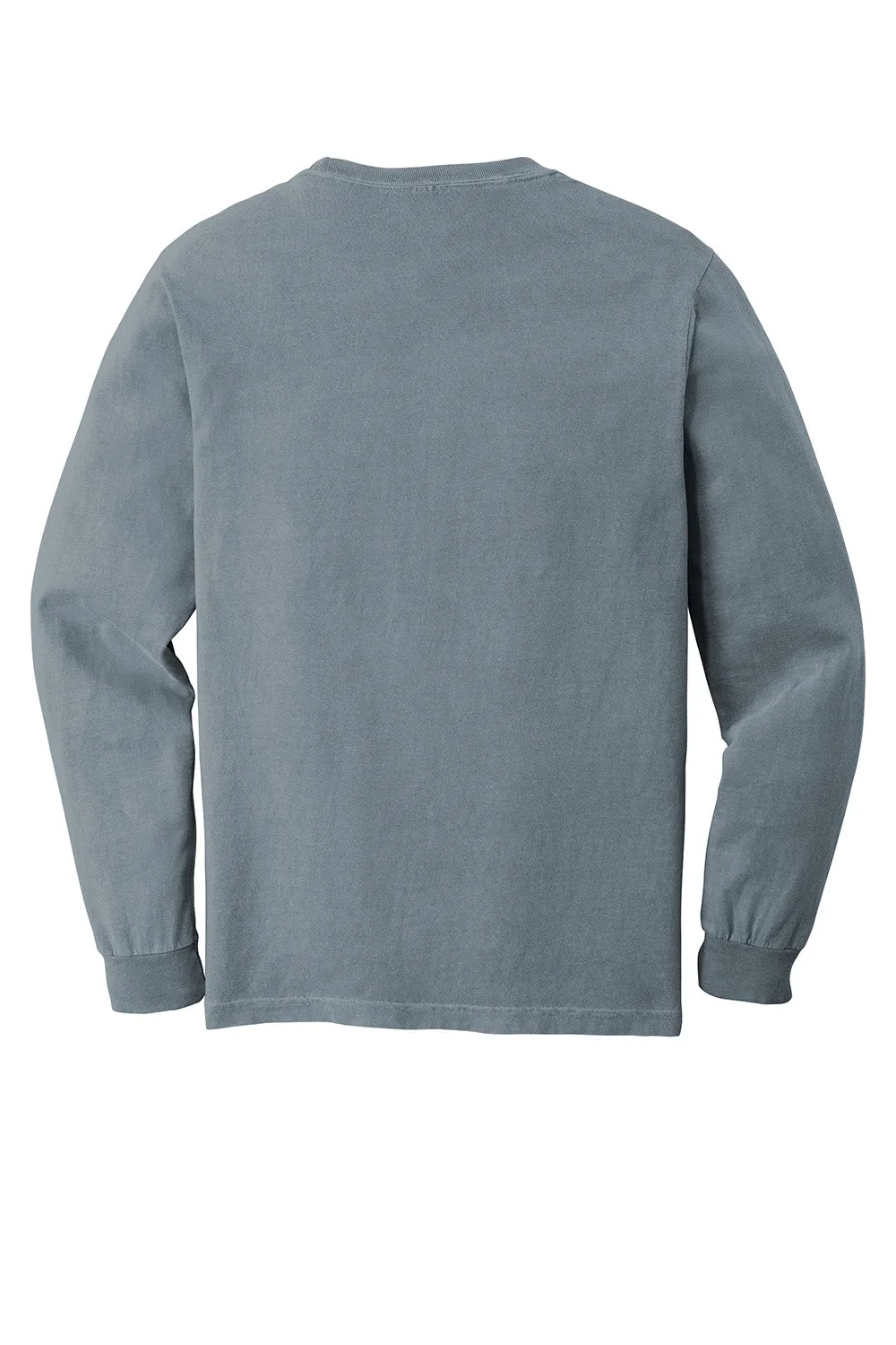 Comfort Colors Mens Long Sleeve Crewneck T-Shirt - Granite Grey