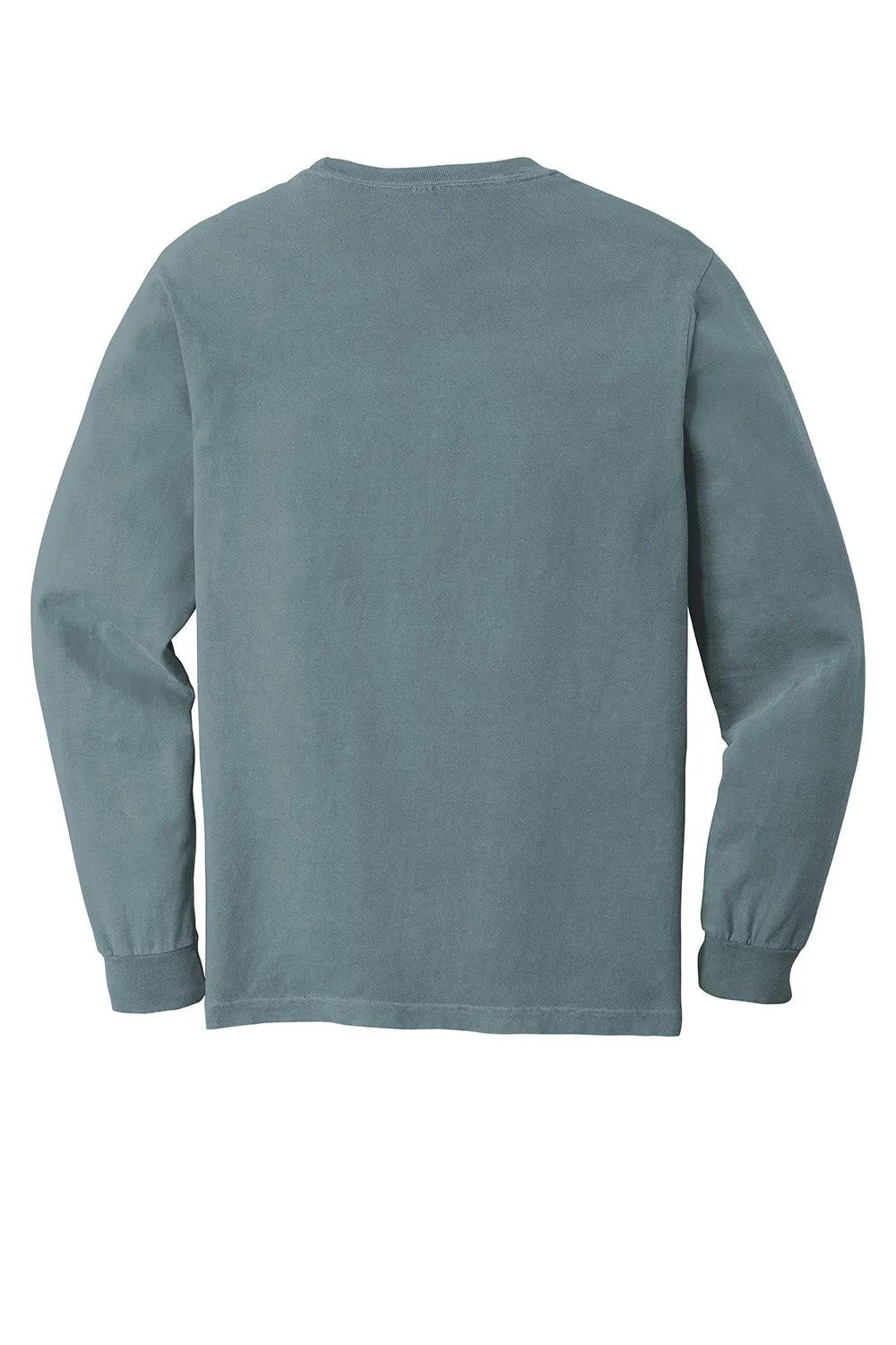 Comfort Colors Mens Long Sleeve Crewneck T-Shirt - Ice Blue