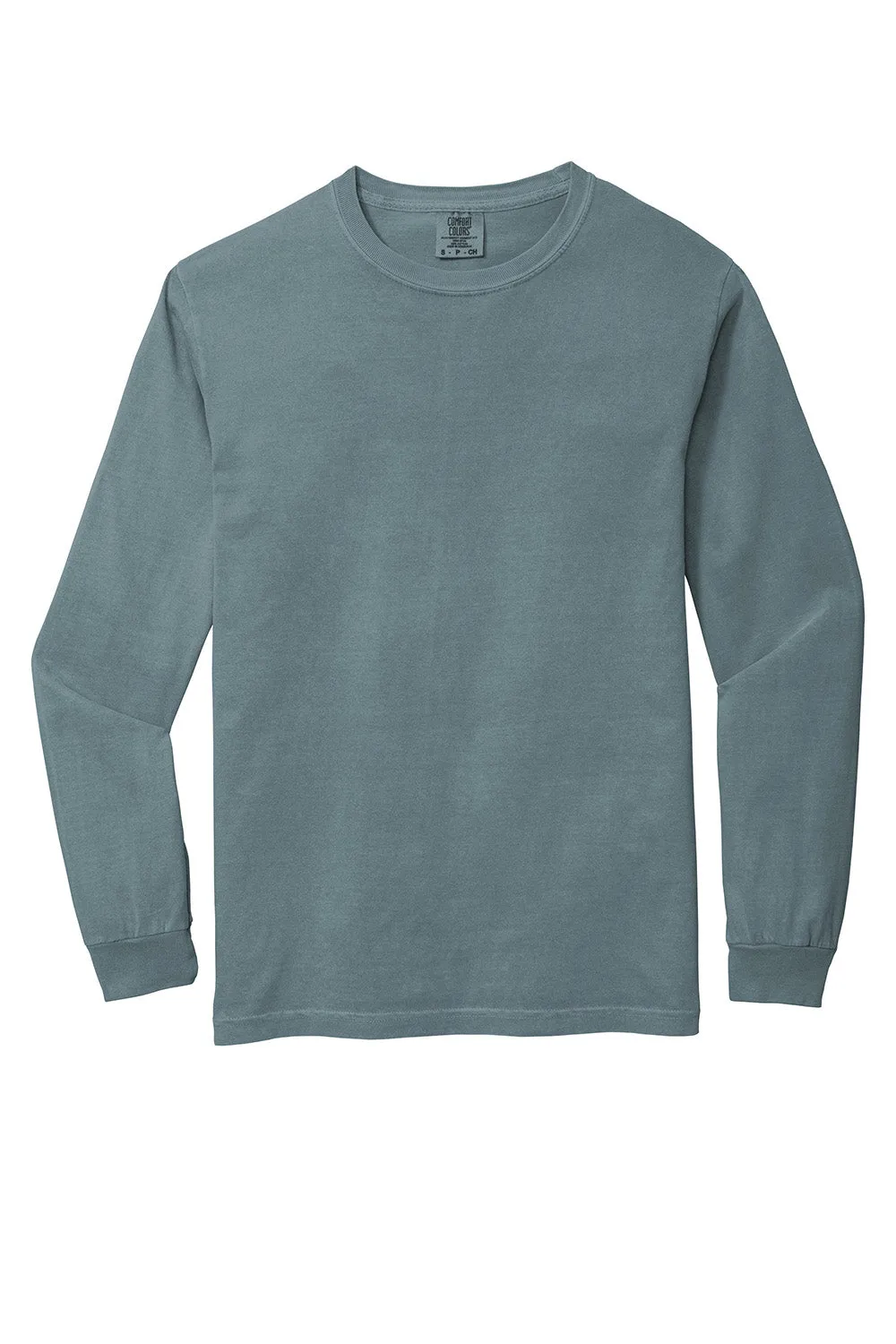 Comfort Colors Mens Long Sleeve Crewneck T-Shirt - Ice Blue