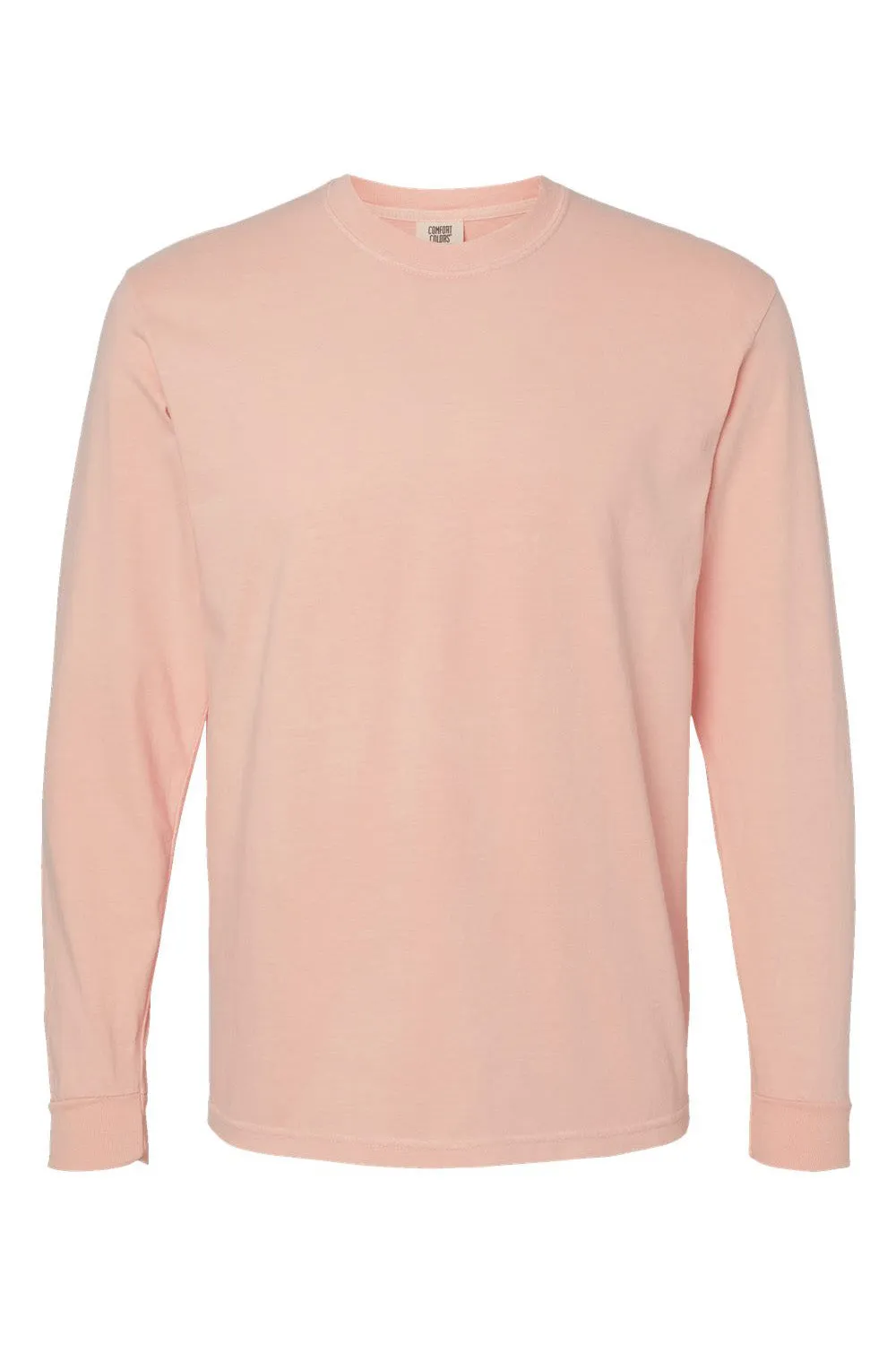 Comfort Colors Mens Long Sleeve Crewneck T-Shirt - Peachy