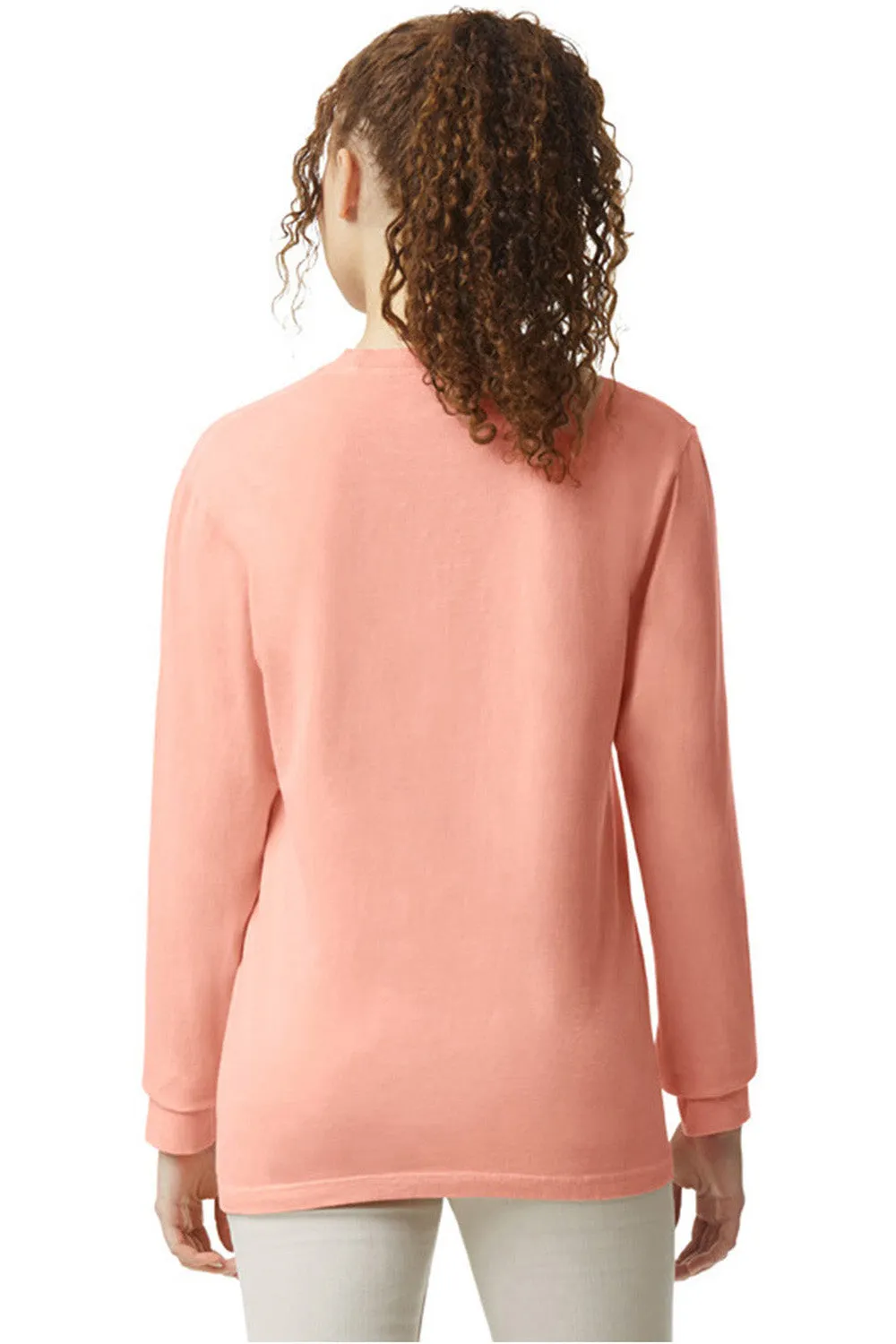 Comfort Colors Mens Long Sleeve Crewneck T-Shirt - Peachy