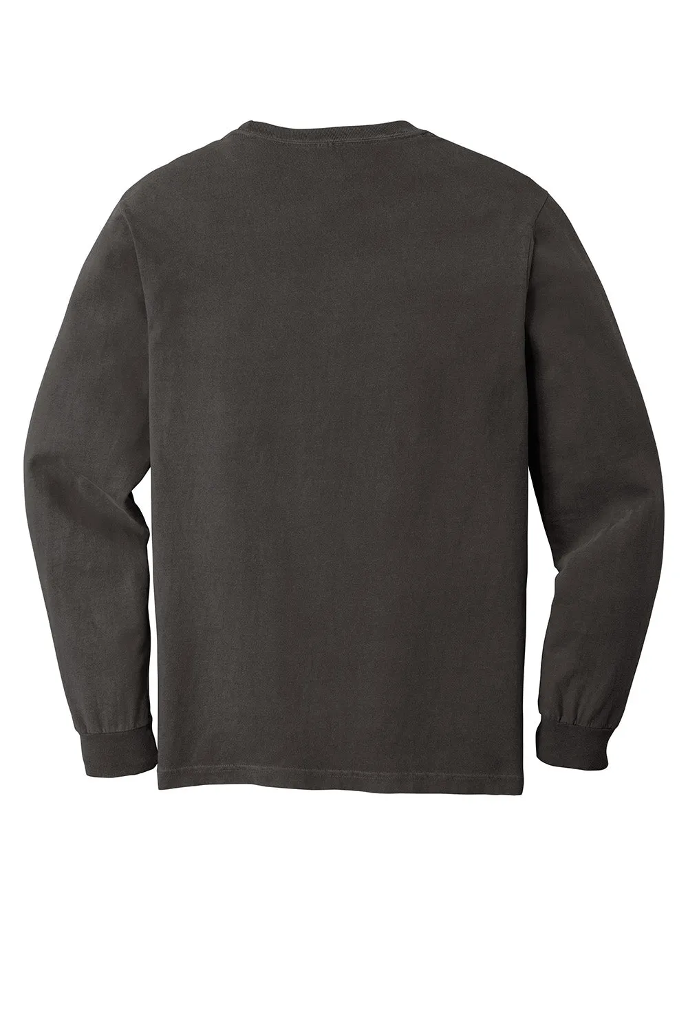 Comfort Colors Mens Long Sleeve Crewneck T-Shirt - Pepper Grey