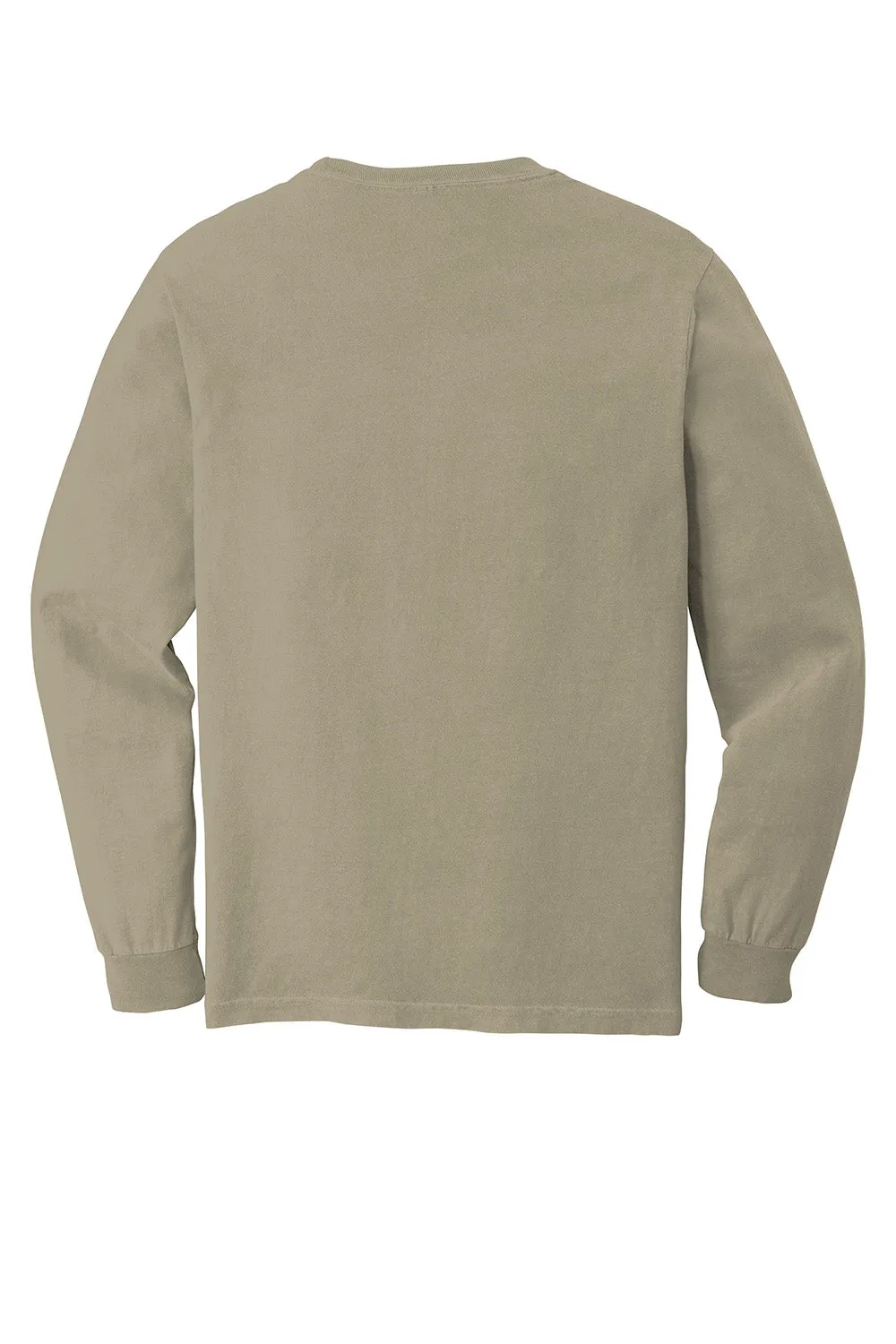 Comfort Colors Mens Long Sleeve Crewneck T-Shirt - Sandstone
