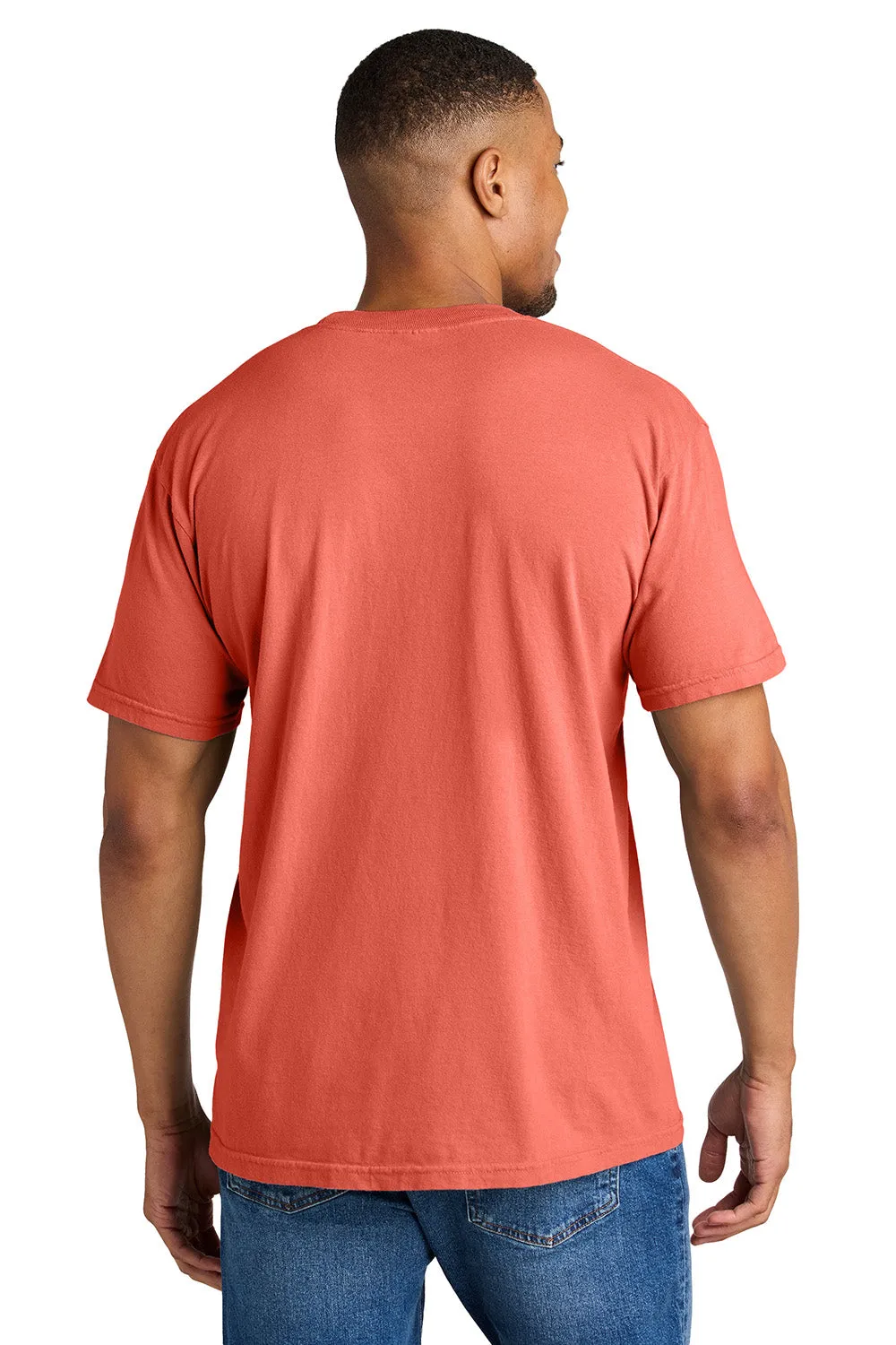 Comfort Colors Mens Short Sleeve Crewneck T-Shirt - Bright Salmon
