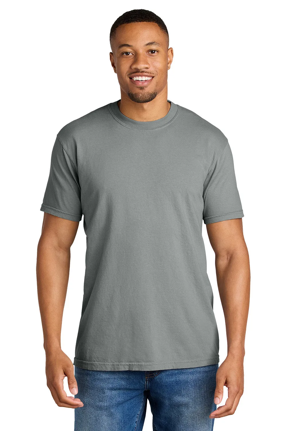Comfort Colors Mens Short Sleeve Crewneck T-Shirt - Granite Grey