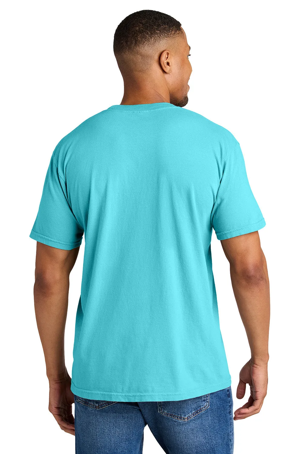 Comfort Colors Mens Short Sleeve Crewneck T-Shirt - Lagoon Blue
