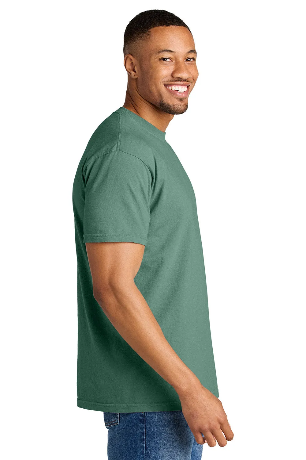 Comfort Colors Mens Short Sleeve Crewneck T-Shirt - Light Green