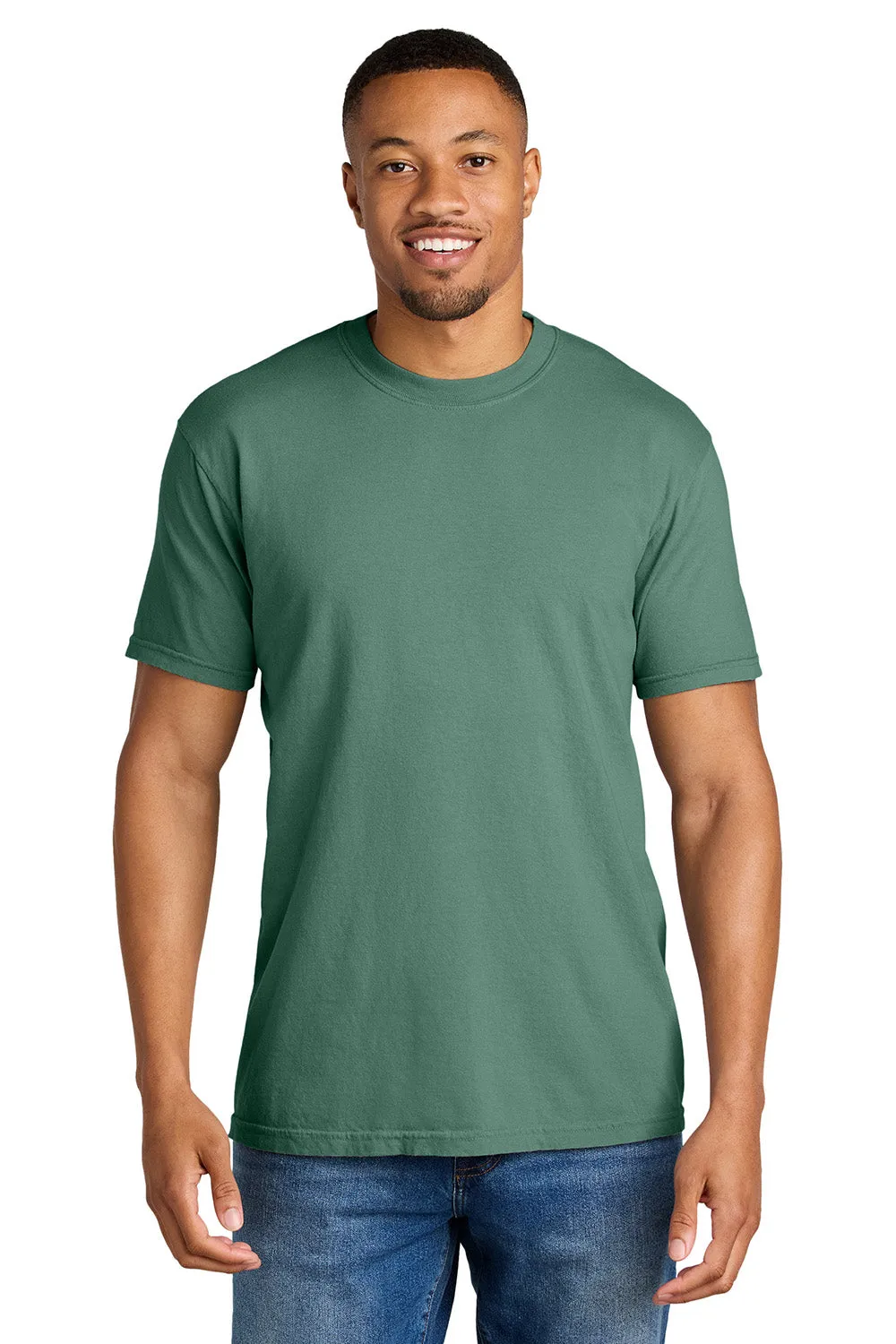 Comfort Colors Mens Short Sleeve Crewneck T-Shirt - Light Green