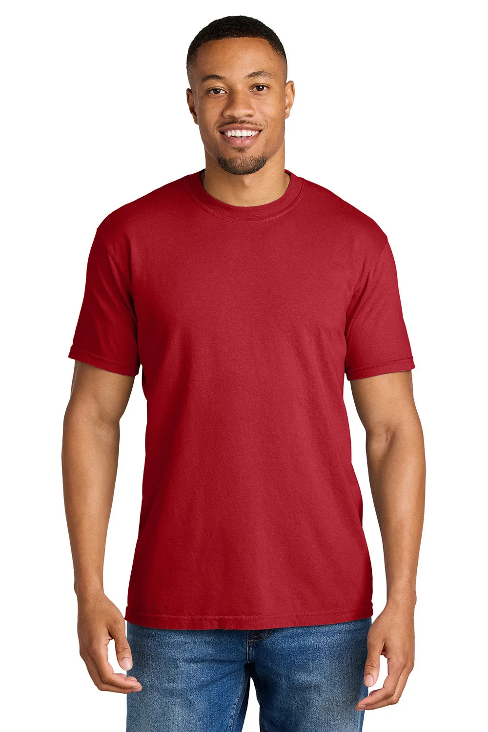 Comfort Colors Mens Short Sleeve Crewneck T-Shirt - Red