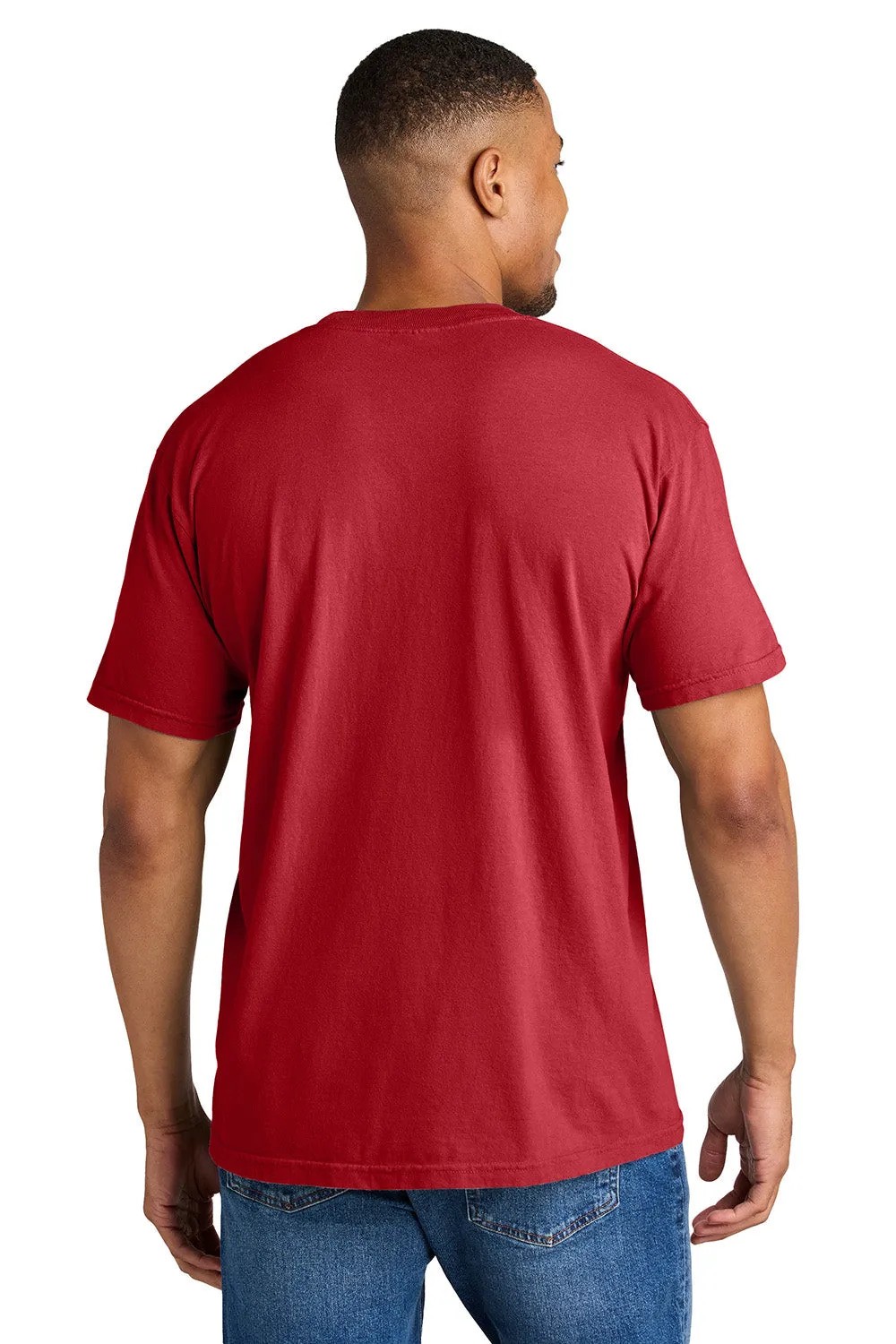 Comfort Colors Mens Short Sleeve Crewneck T-Shirt - Red