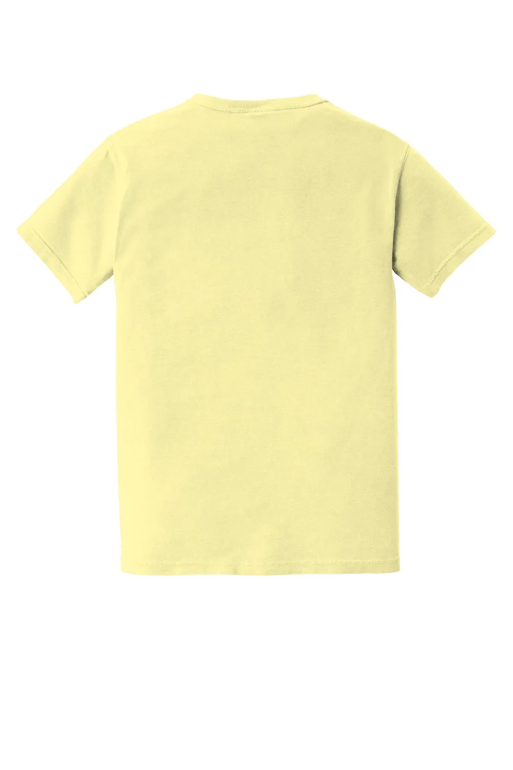 Comfort Colors Mens Short Sleeve Crewneck T-Shirt w/ Pocket - Banana Yellow