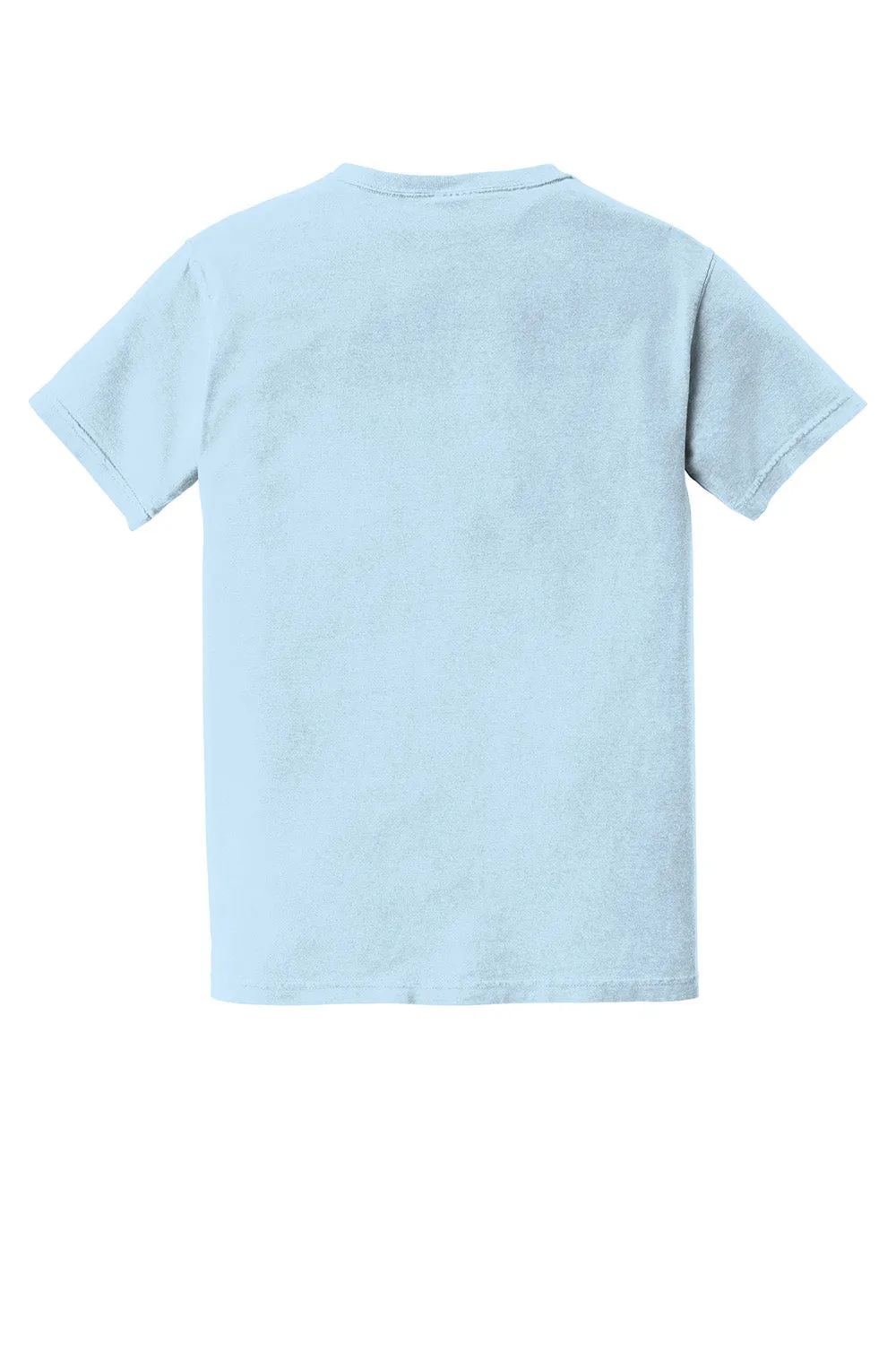 Comfort Colors Mens Short Sleeve Crewneck T-Shirt w/ Pocket - Chambray Blue