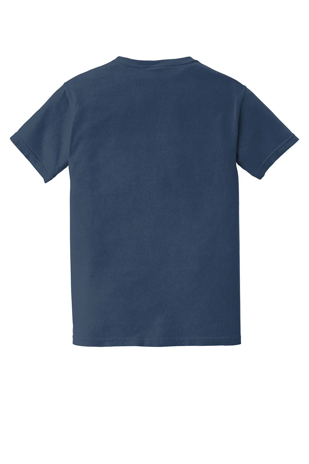 Comfort Colors Mens Short Sleeve Crewneck T-Shirt w/ Pocket - China Blue