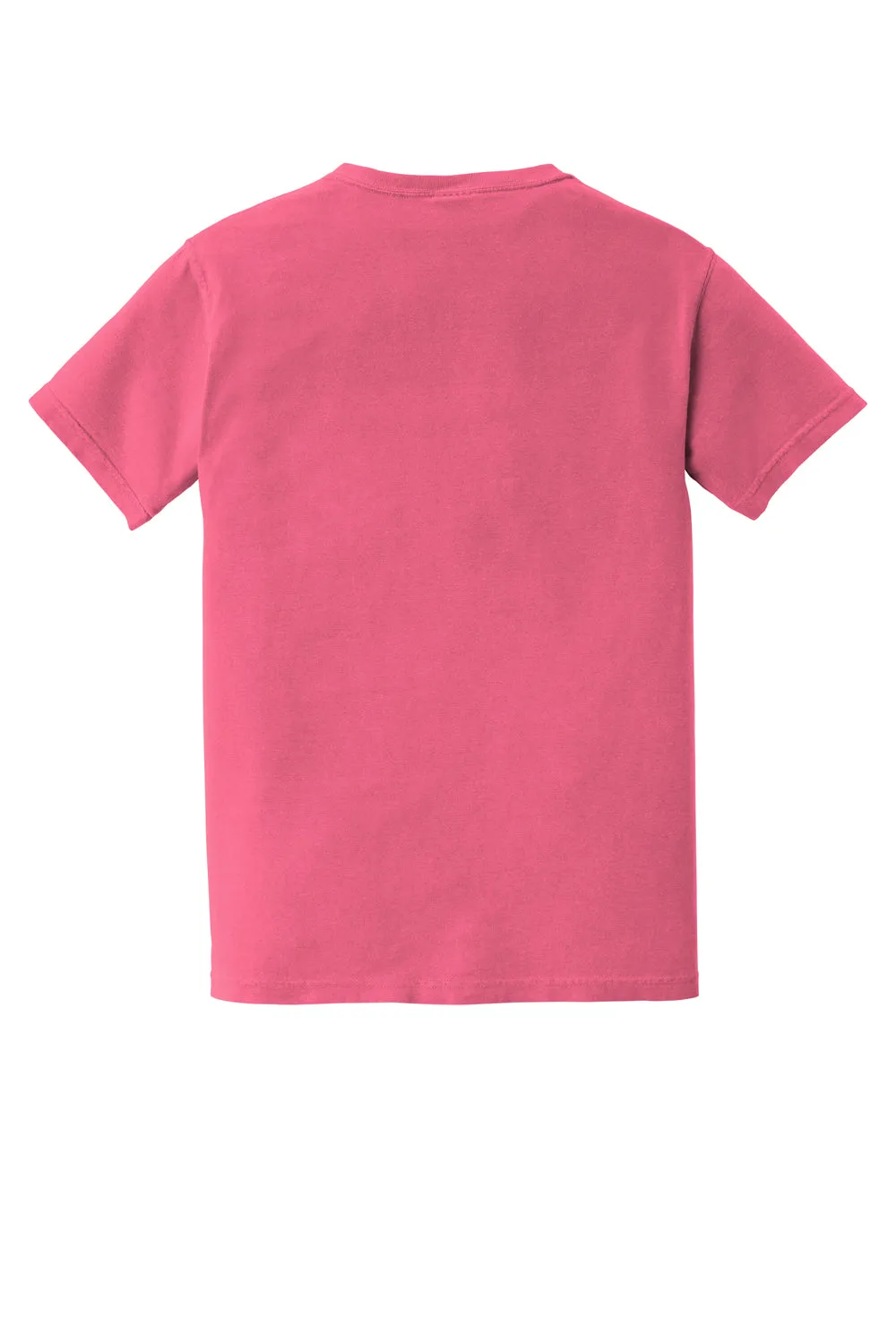 Comfort Colors Mens Short Sleeve Crewneck T-Shirt w/ Pocket - Crunchberry Pink