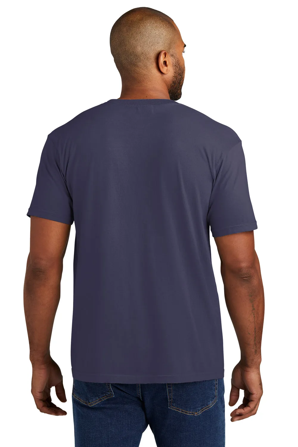 Comfort Colors Mens Short Sleeve Crewneck T-Shirt w/ Pocket - Grape Purple