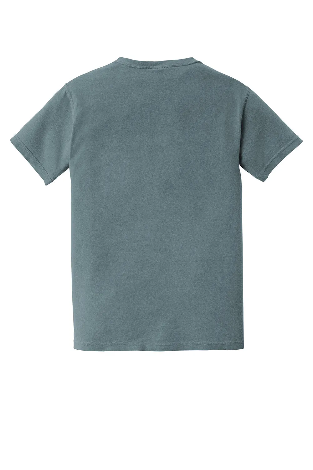 Comfort Colors Mens Short Sleeve Crewneck T-Shirt w/ Pocket - Ice Blue
