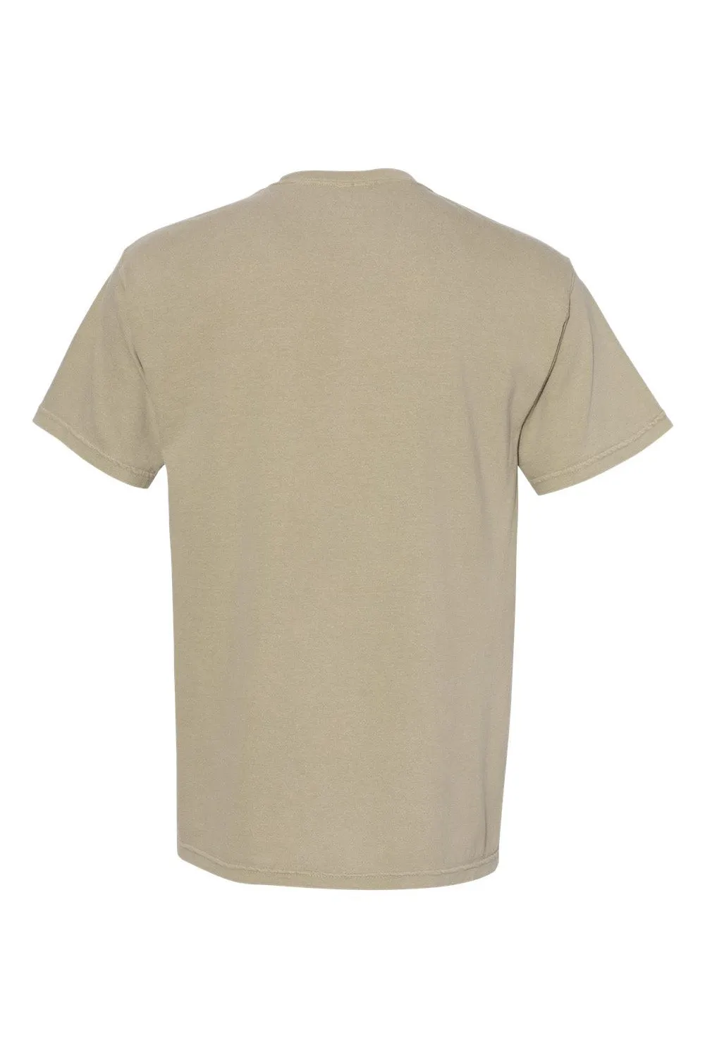 Comfort Colors Mens Short Sleeve Crewneck T-Shirt w/ Pocket - Khaki Brown