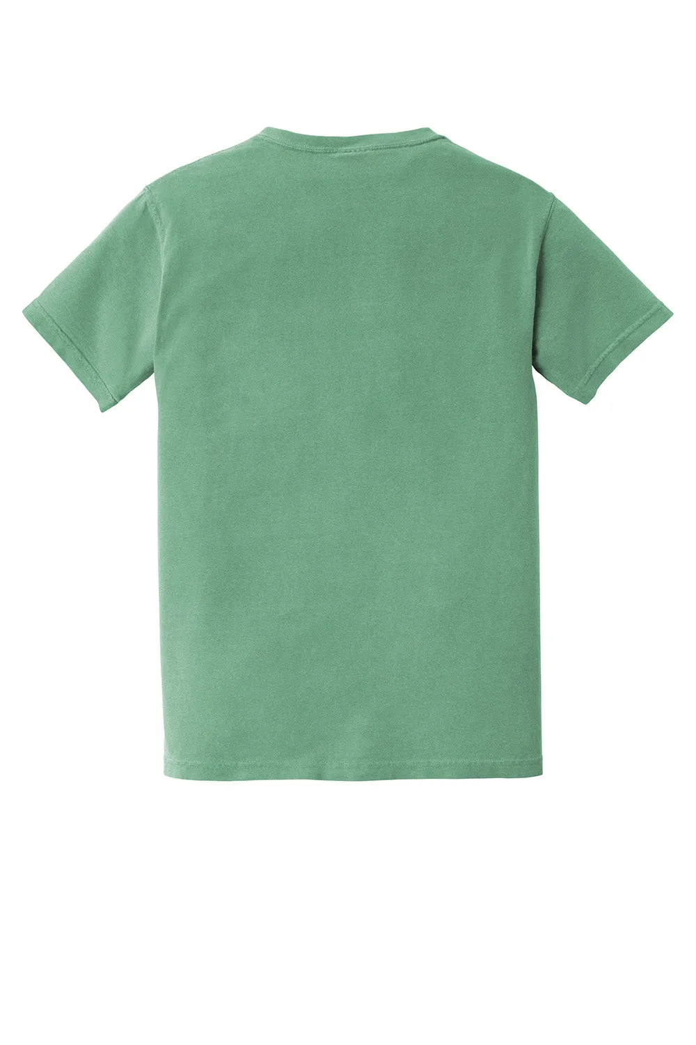 Comfort Colors Mens Short Sleeve Crewneck T-Shirt w/ Pocket - Light Green