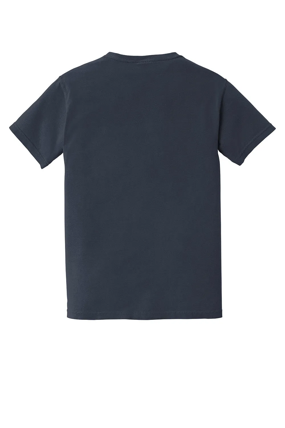 Comfort Colors Mens Short Sleeve Crewneck T-Shirt w/ Pocket - Midnight Blue