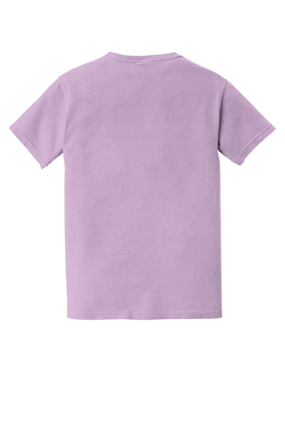 Comfort Colors Mens Short Sleeve Crewneck T-Shirt w/ Pocket - Orchid Purple