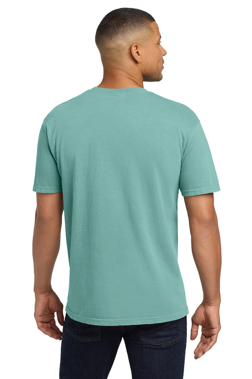 Comfort Colors Mens Short Sleeve Crewneck T-Shirt w/ Pocket - Seafoam Green