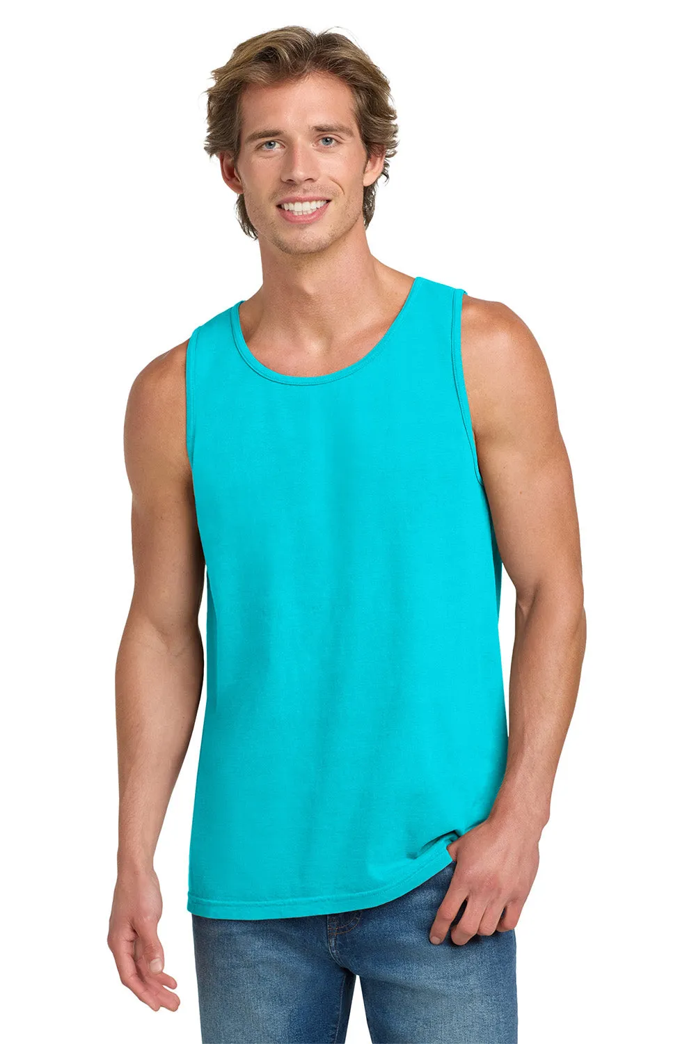 Comfort Colors Mens Tank Top - Lagoon Blue