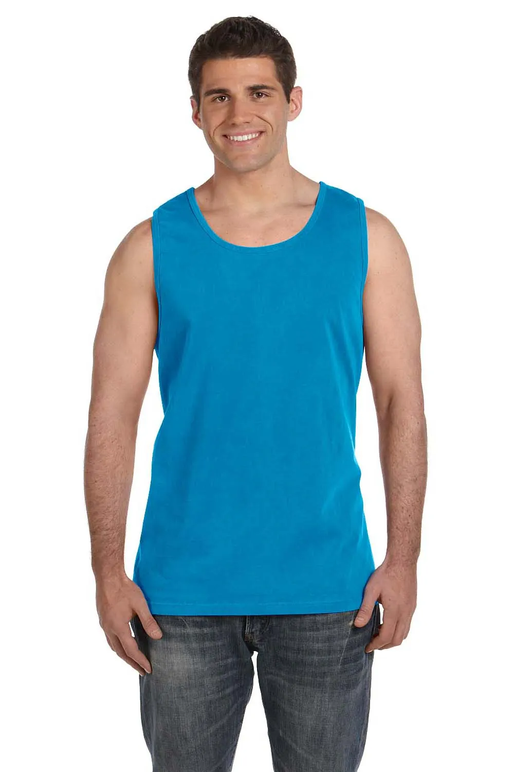 Comfort Colors Mens Tank Top - Sapphire Blue