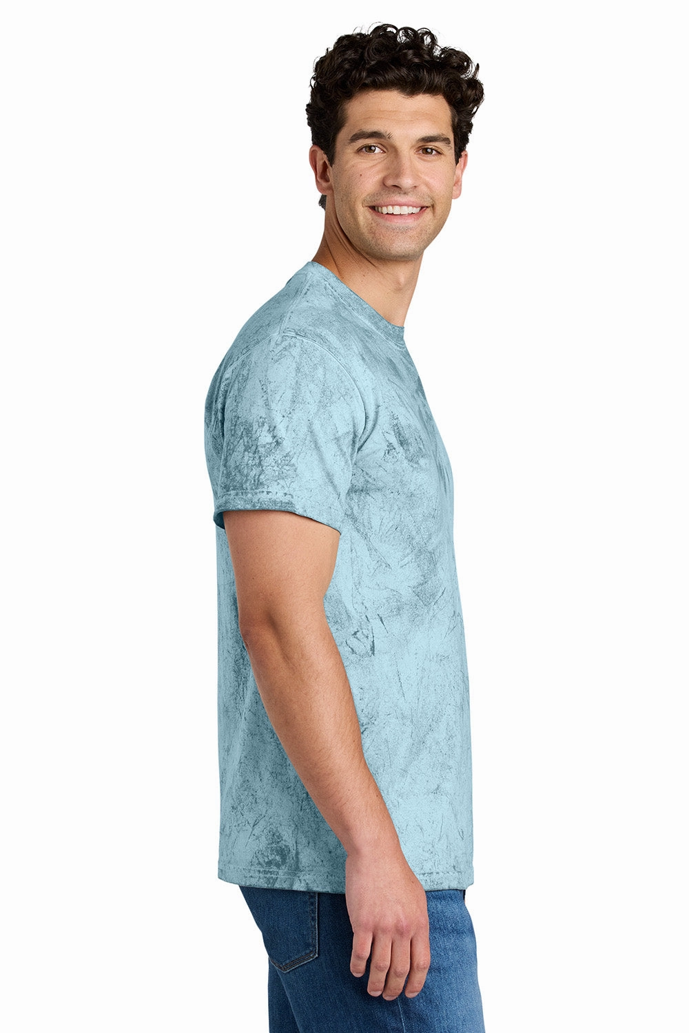 Comfort Colors Mens Color Blast Short Sleeve Crewneck T-Shirt - Ocean Blue