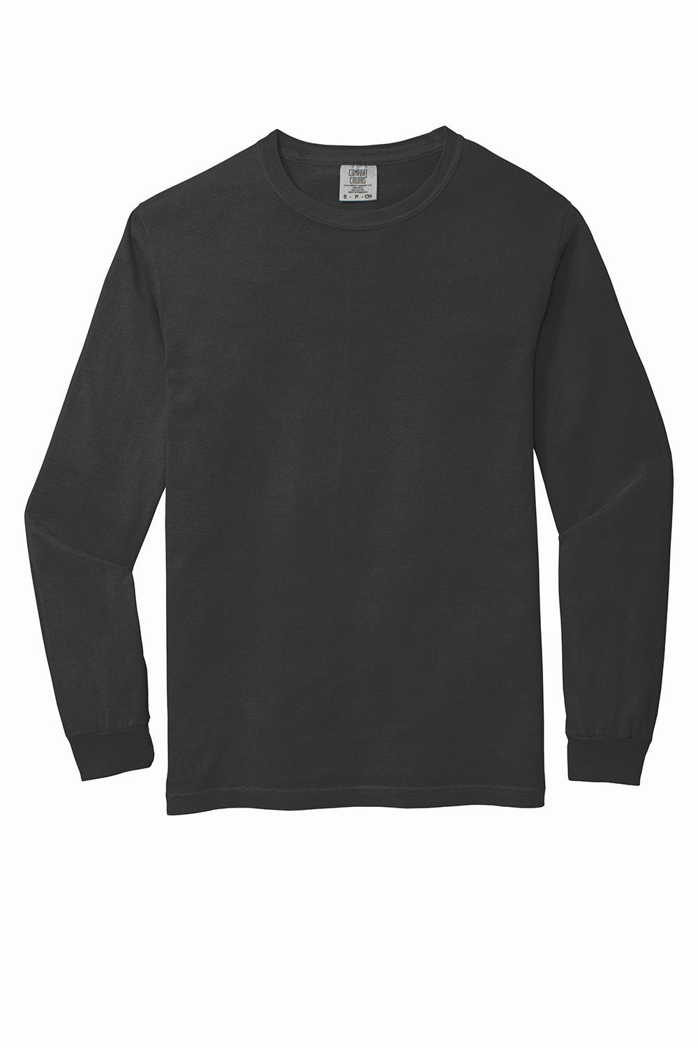 Comfort Colors Mens Long Sleeve Crewneck T-Shirt - Graphite Grey