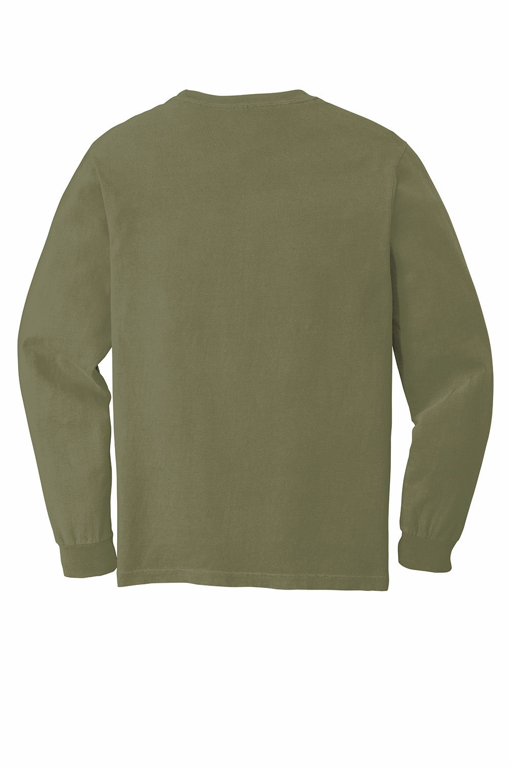 Comfort Colors Mens Long Sleeve Crewneck T-Shirt - Khaki Brown