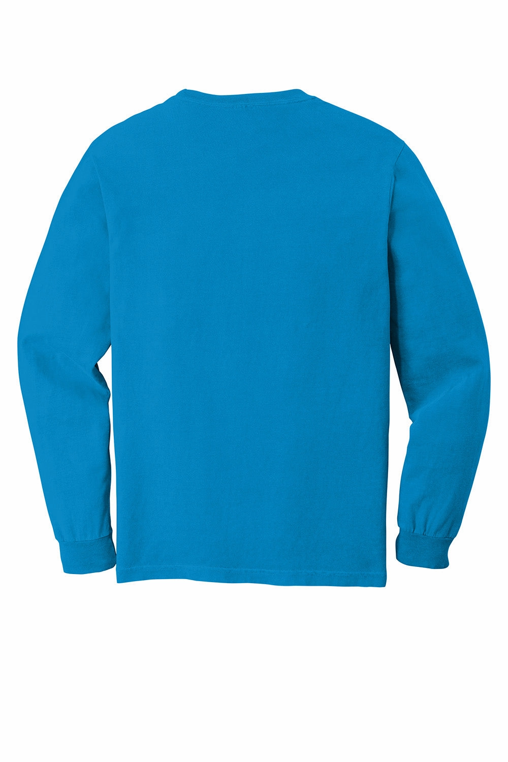 Comfort Colors Mens Long Sleeve Crewneck T-Shirt - Royal Caribe
