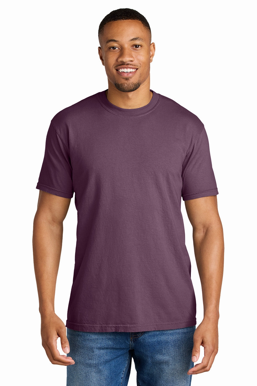 Comfort Colors Mens Short Sleeve Crewneck T-Shirt - Berry