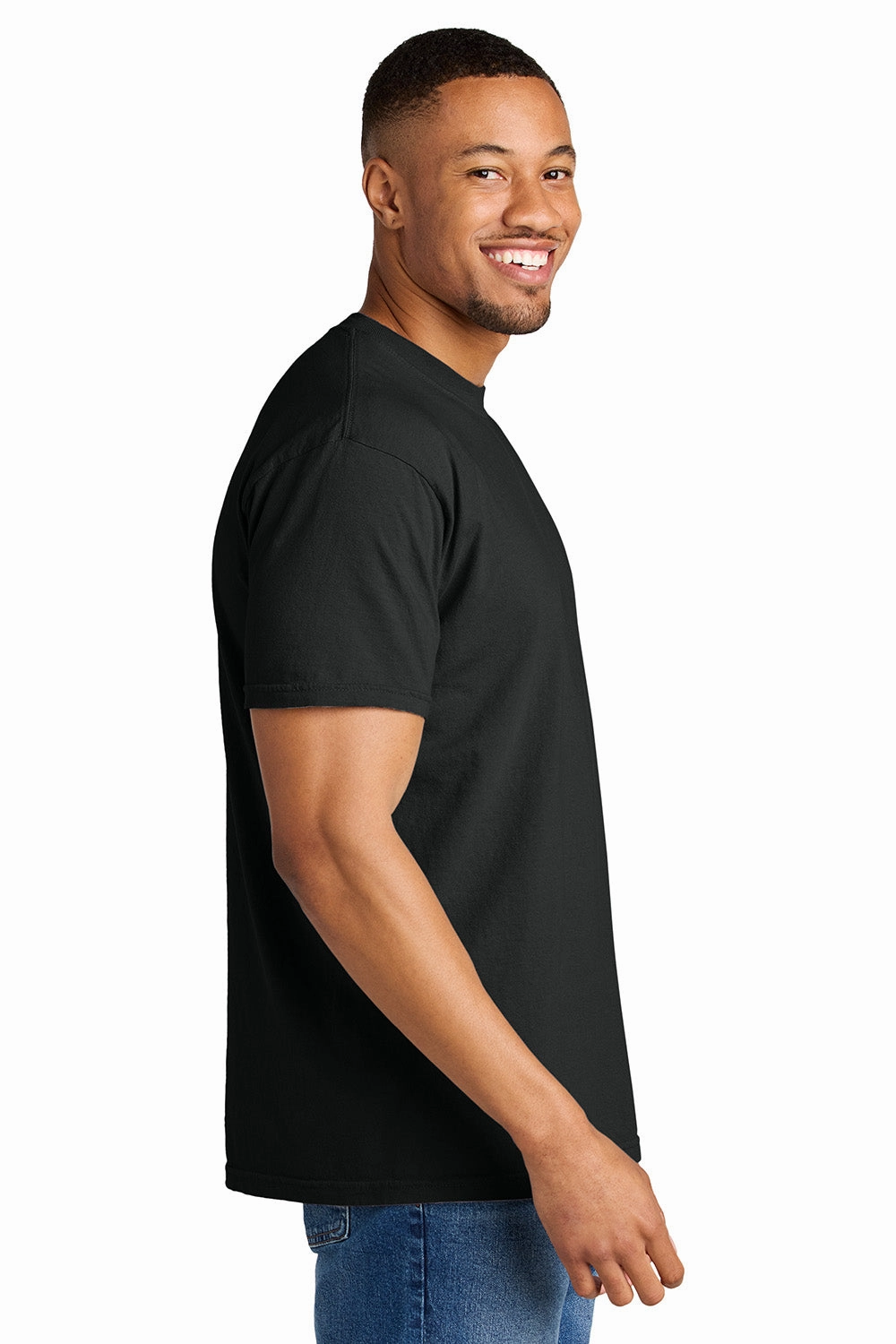 Comfort Colors Mens Short Sleeve Crewneck T-Shirt - Black