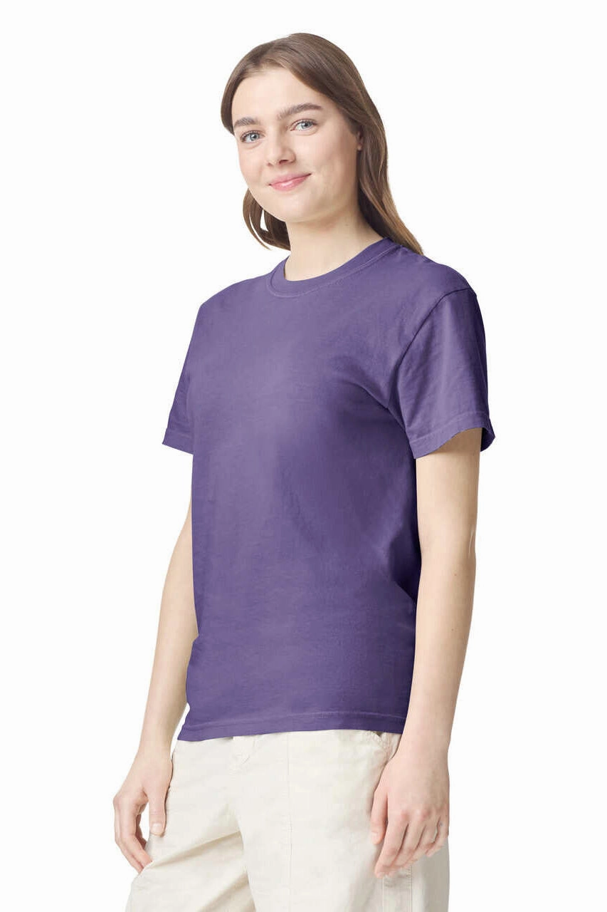 Comfort Colors Mens Short Sleeve Crewneck T-Shirt - Grape Purple