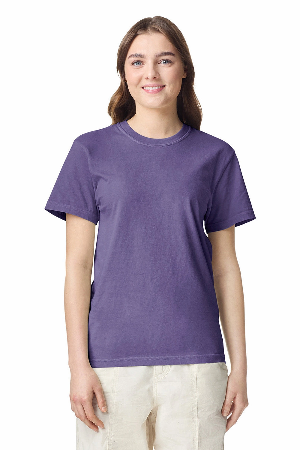 Comfort Colors Mens Short Sleeve Crewneck T-Shirt - Grape Purple