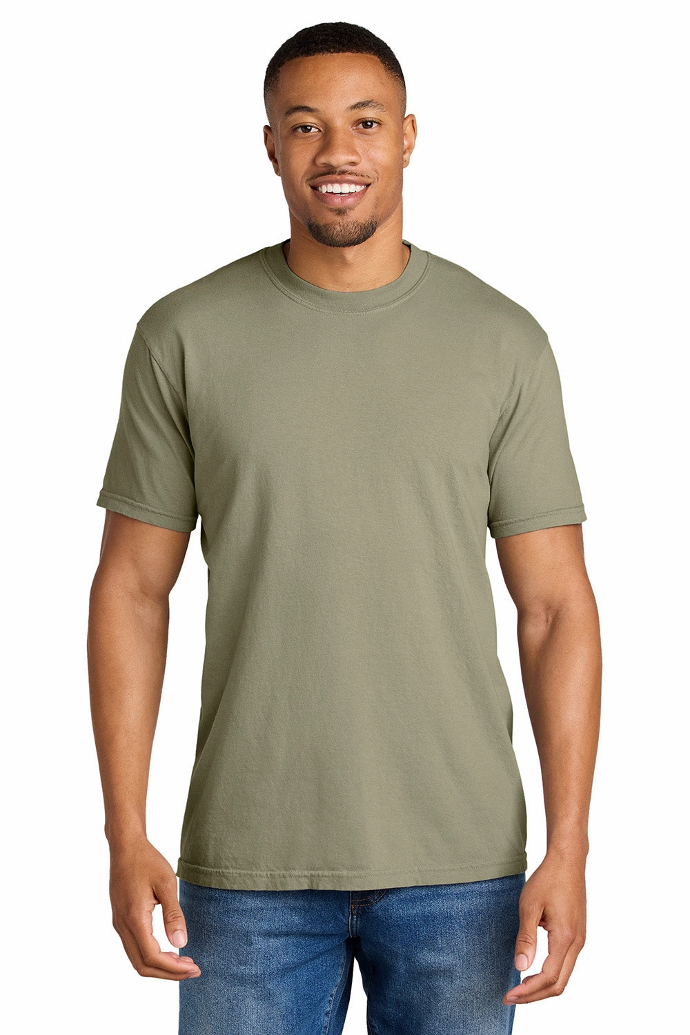 Comfort Colors Mens Short Sleeve Crewneck T-Shirt - Khaki Brown