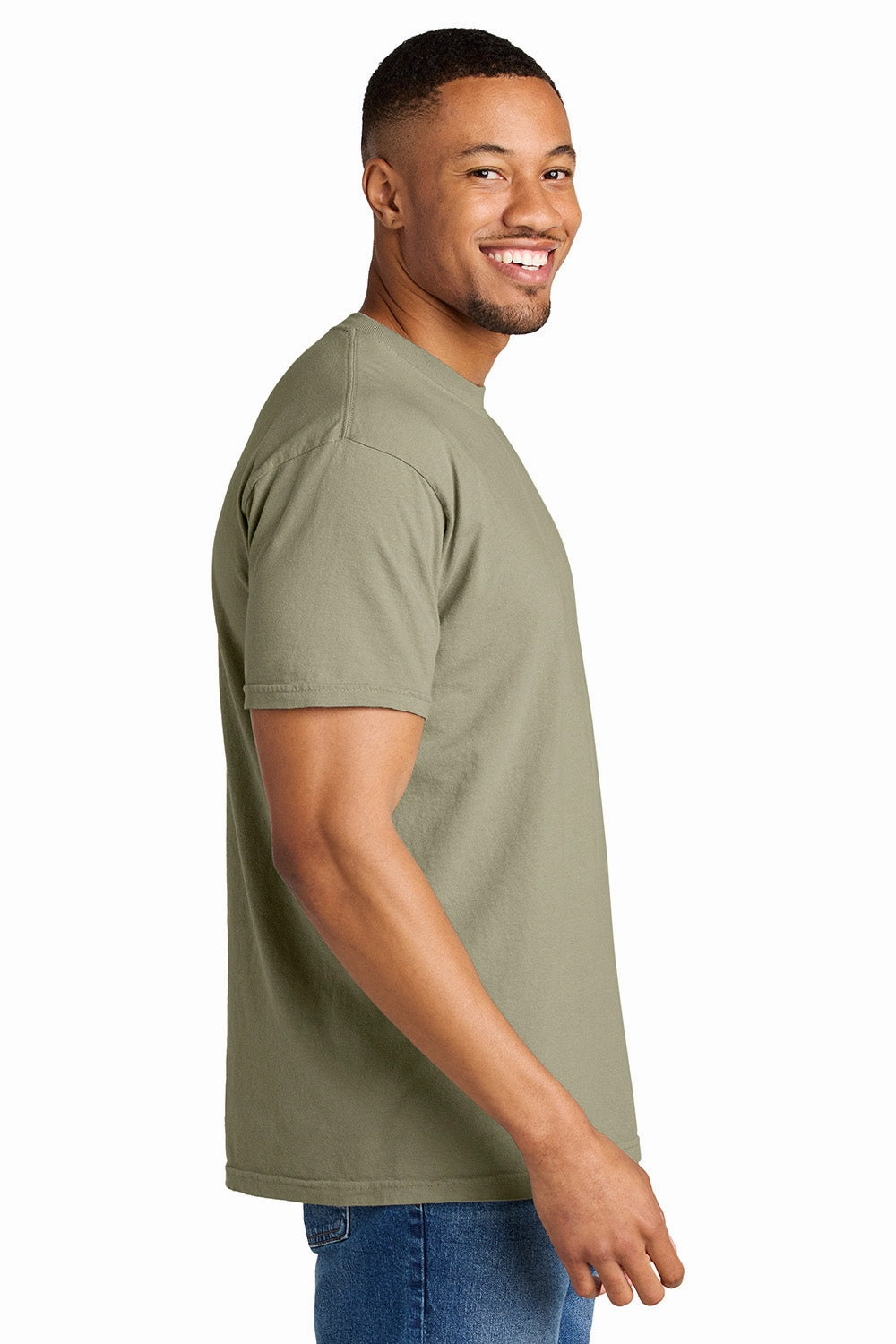 Comfort Colors Mens Short Sleeve Crewneck T-Shirt - Khaki Brown