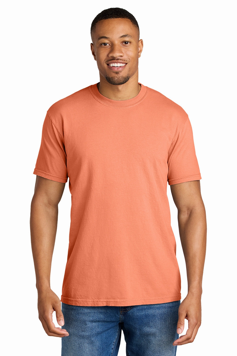 Comfort Colors Mens Short Sleeve Crewneck T-Shirt - Melon Orange