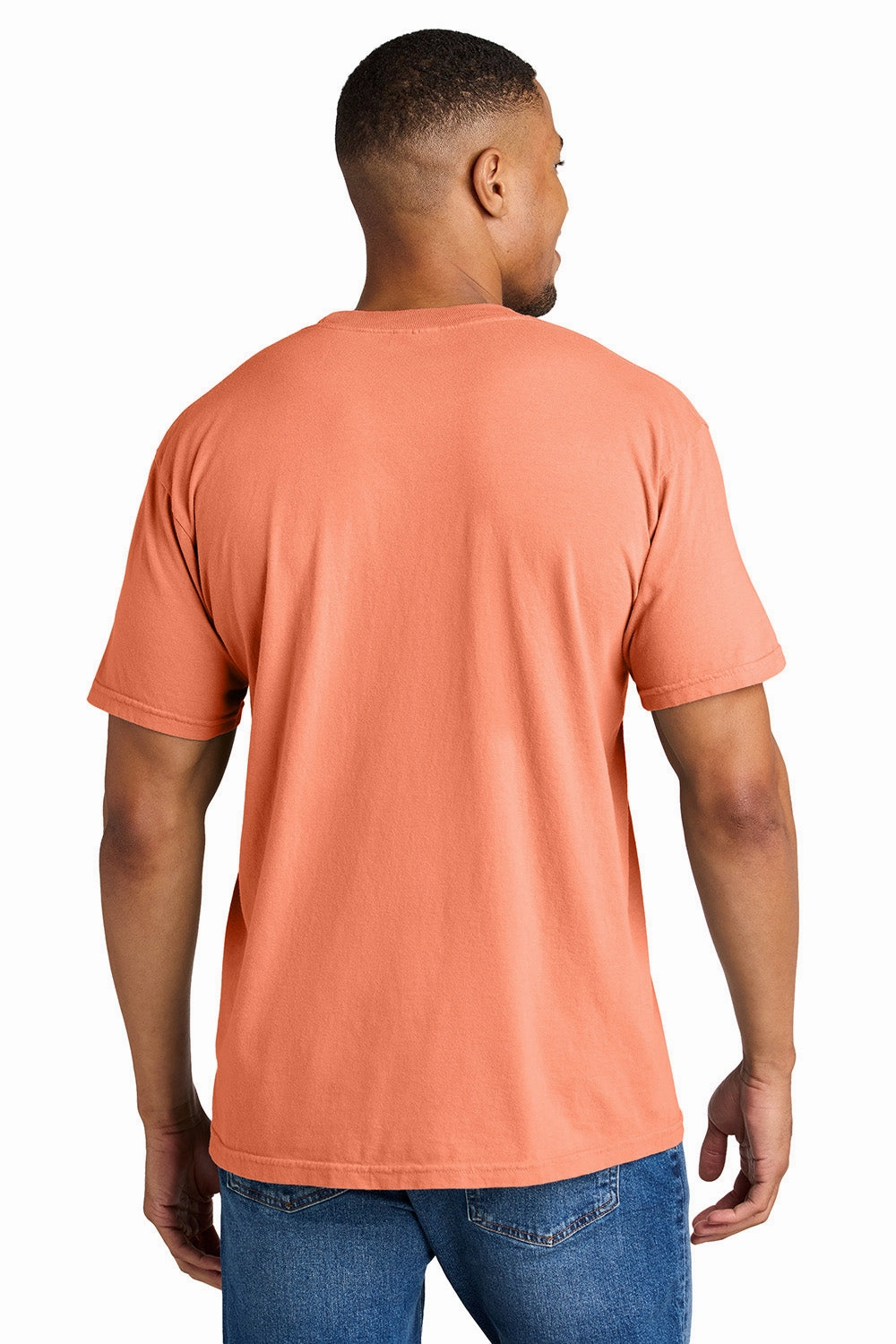 Comfort Colors Mens Short Sleeve Crewneck T-Shirt - Melon Orange