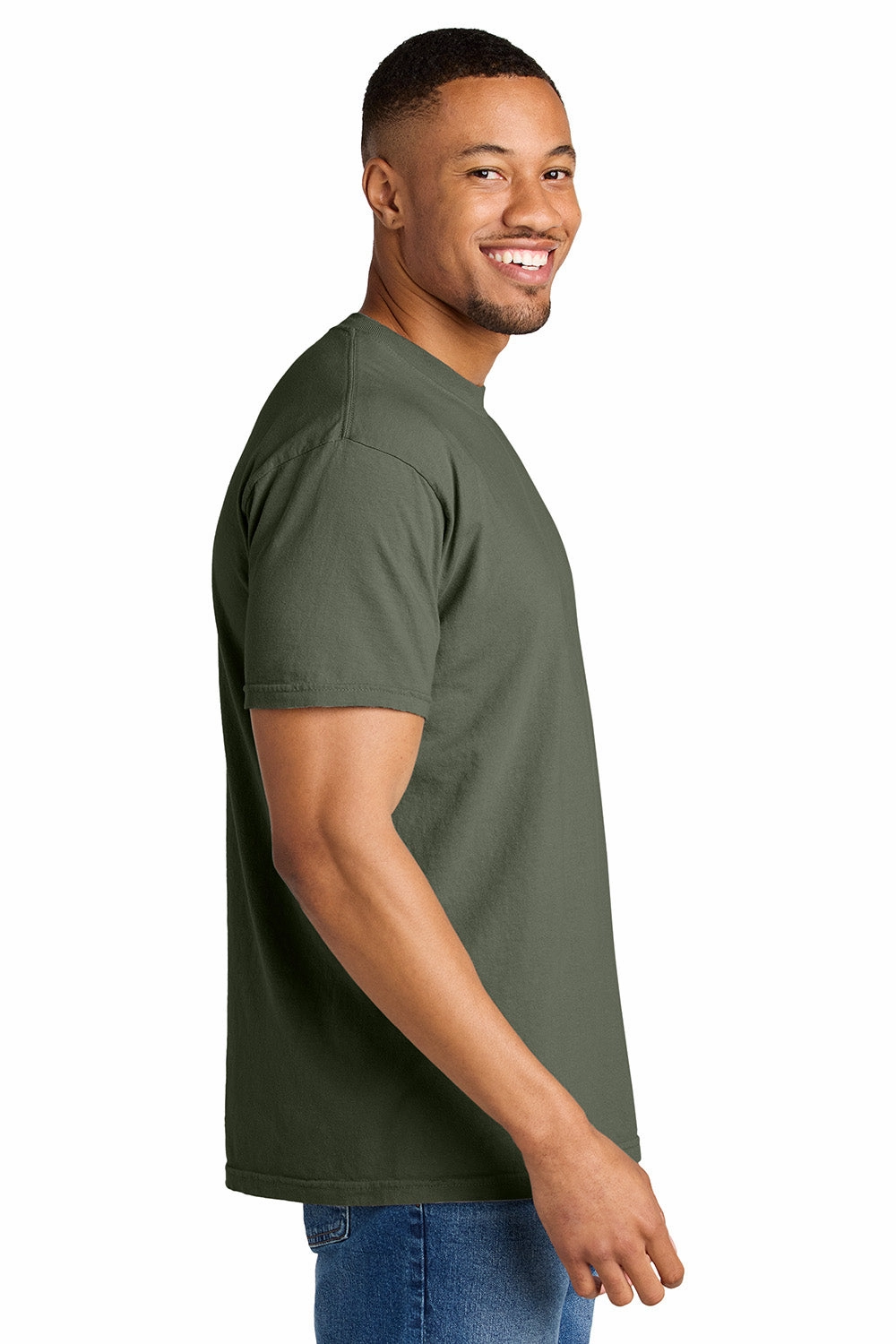 Comfort Colors Mens Short Sleeve Crewneck T-Shirt - Moss Green