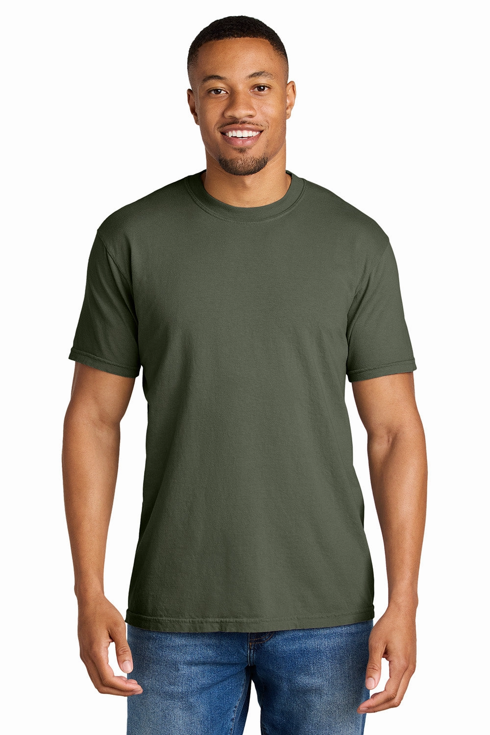 Comfort Colors Mens Short Sleeve Crewneck T-Shirt - Moss Green