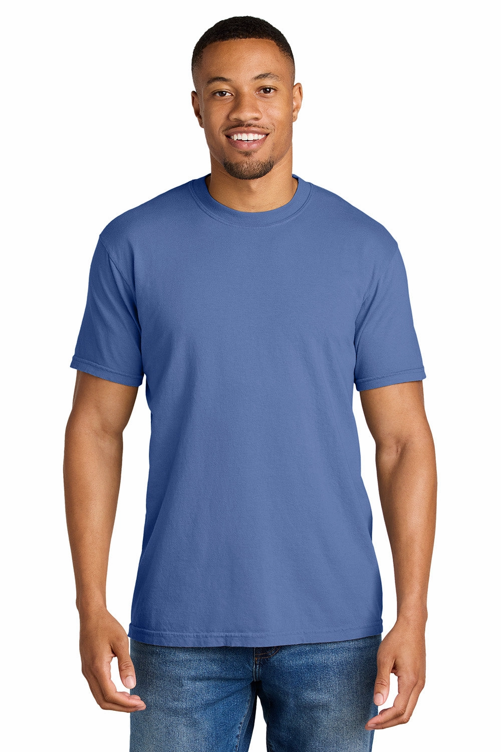 Comfort Colors Mens Short Sleeve Crewneck T-Shirt - Periwinkle Blue