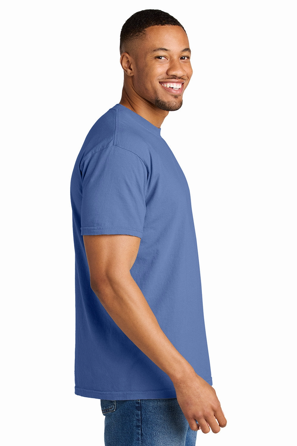 Comfort Colors Mens Short Sleeve Crewneck T-Shirt - Periwinkle Blue