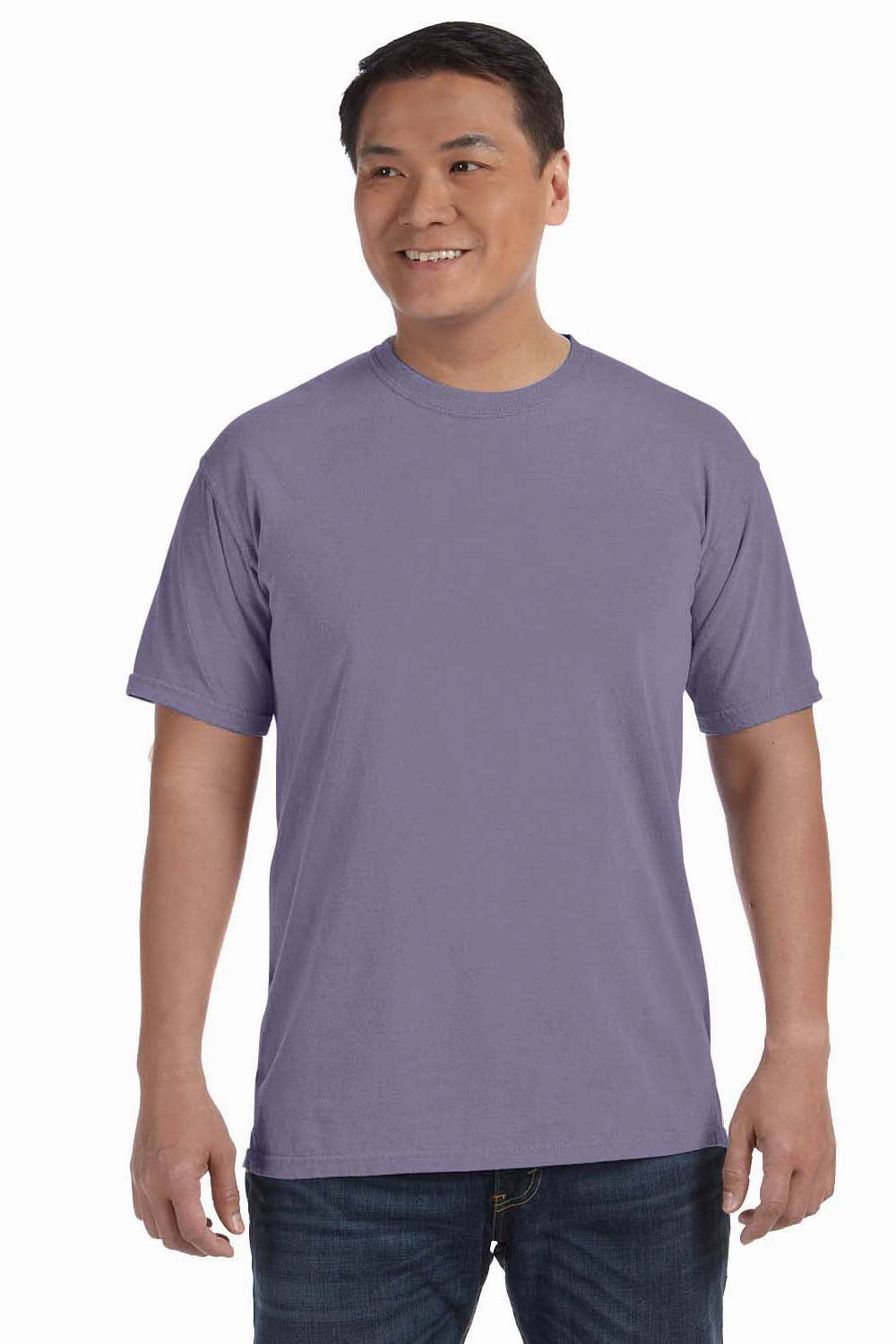 Comfort Colors Mens Short Sleeve Crewneck T-Shirt - Wine Purple