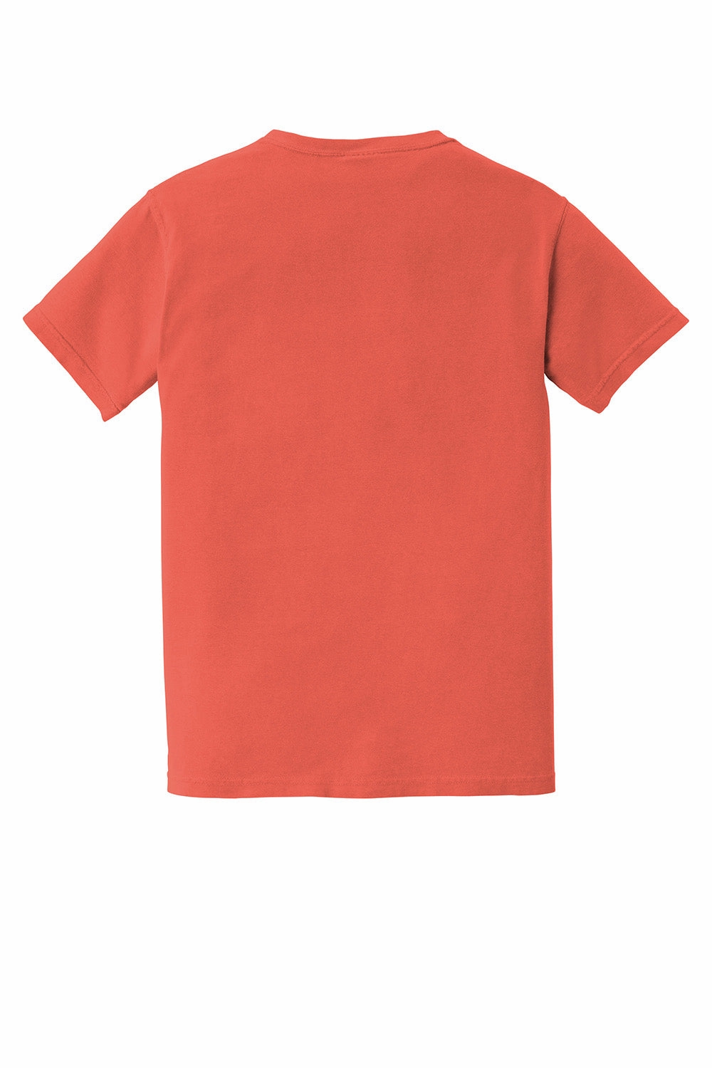 Comfort Colors Mens Short Sleeve Crewneck T-Shirt w/ Pocket - Bright Salmon