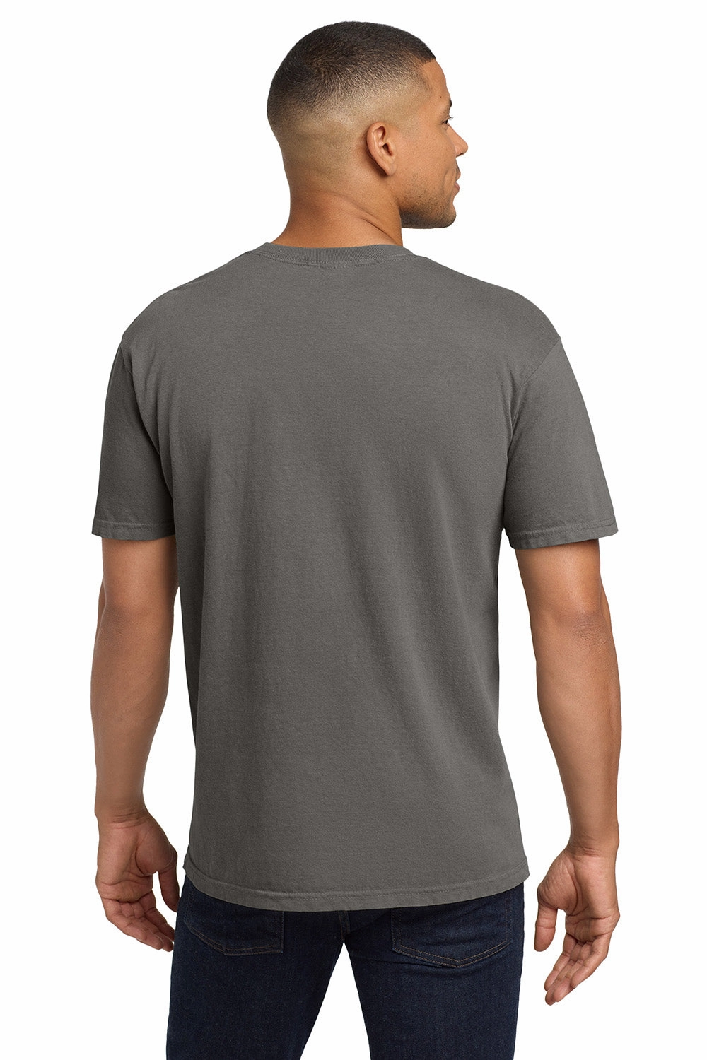 Comfort Colors Mens Short Sleeve Crewneck T-Shirt w/ Pocket - Grey