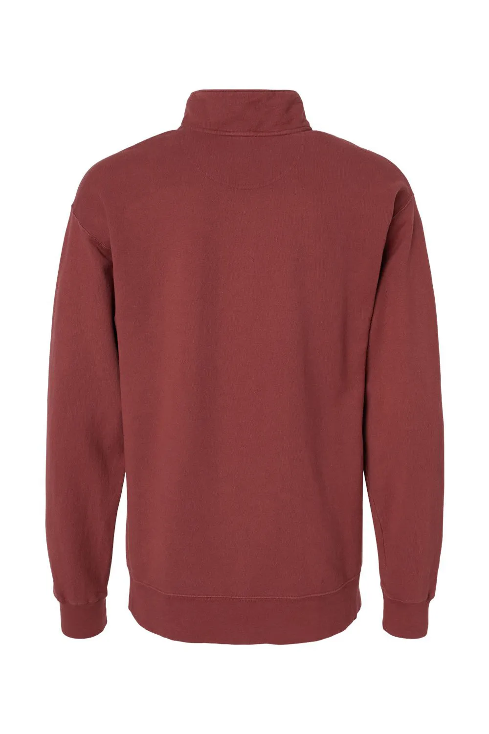 ComfortWash By Hanes Mens 1/4 Zip Sweatshirt - Cayenne Red