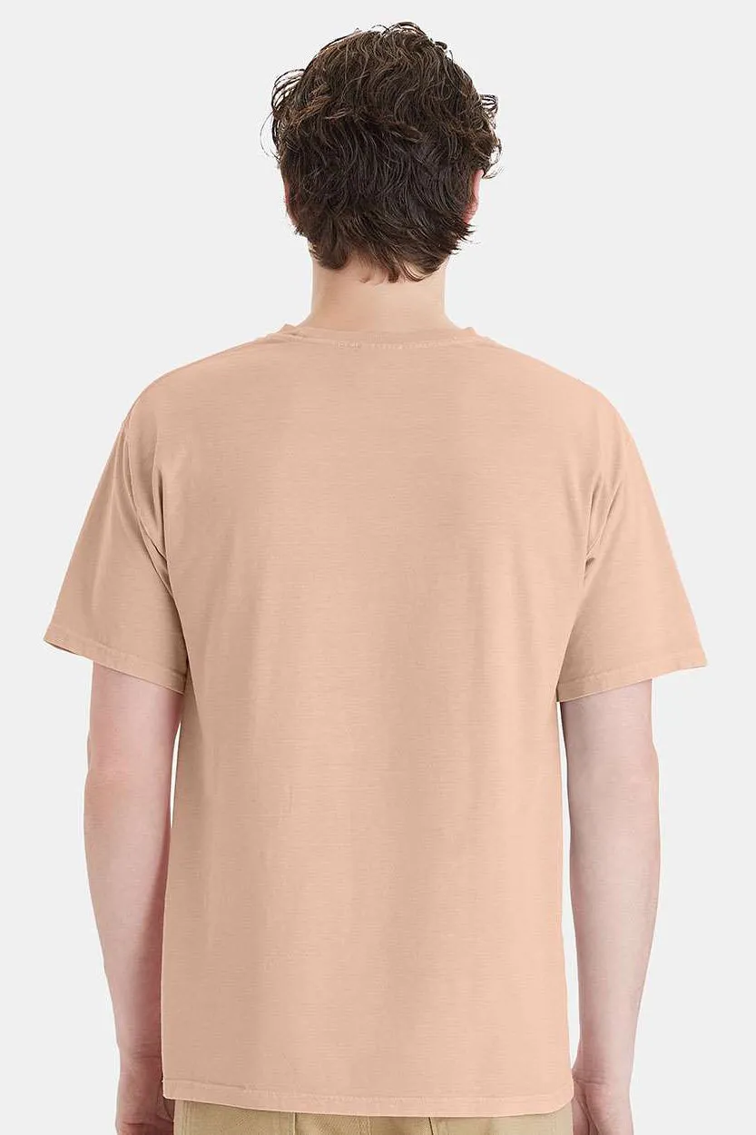 ComfortWash By Hanes Mens Botanical Dyed Short Sleeve Crewneck T-Shirt - Botanical Annatto