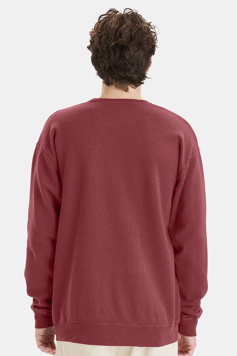 ComfortWash By Hanes Mens Crewneck Sweatshirt - Cayenne Red